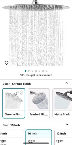 10 Inch Brushed Nickel Rain Shower Head