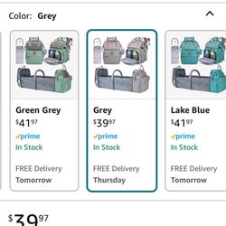 Diaper bag with changing table