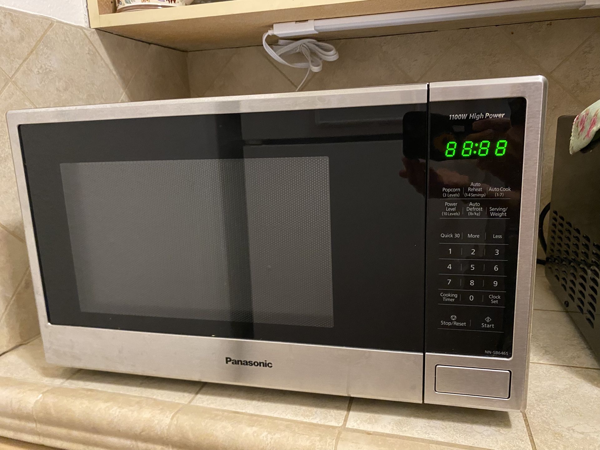 Used Panasonic microwave 1100 watts high power