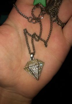 Guess diamond pendant necklace