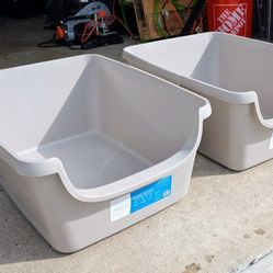 XL Cat Litter Boxes 2 Pc