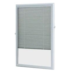 22in x 36in Add-On Enclosed Aluminum Blinds in White for Steel and Fiberglass Doors
