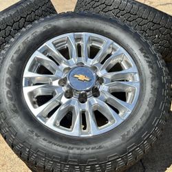 20” 2023 Chevy Silverado 2500HD GMC Sierra high country 3500HD Wheels Goodyear LT275/65R20 