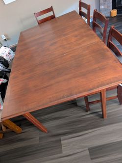 Dining table with chairs
