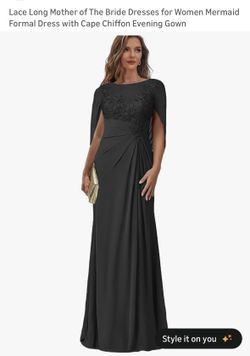 Black formal dress