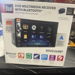 Dual Electronics XDVD269BT 6.2 inch, Car Stereo Head Unit, Double DIN with CD/DVD, New