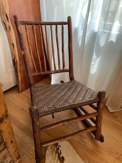 Wooden rocking chair