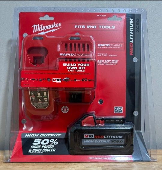 Milwaukee 18v Rapid Charger And Battery Amp Brand New Sealed