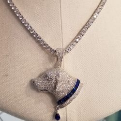 925 Silver  Charm And Tennessee Chain 