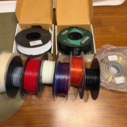 3D Printer Filament Lot – Multiple Colors & Brands