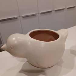 Bird Plant Pots, Planters. 10 W By 5 H.  $15 Each