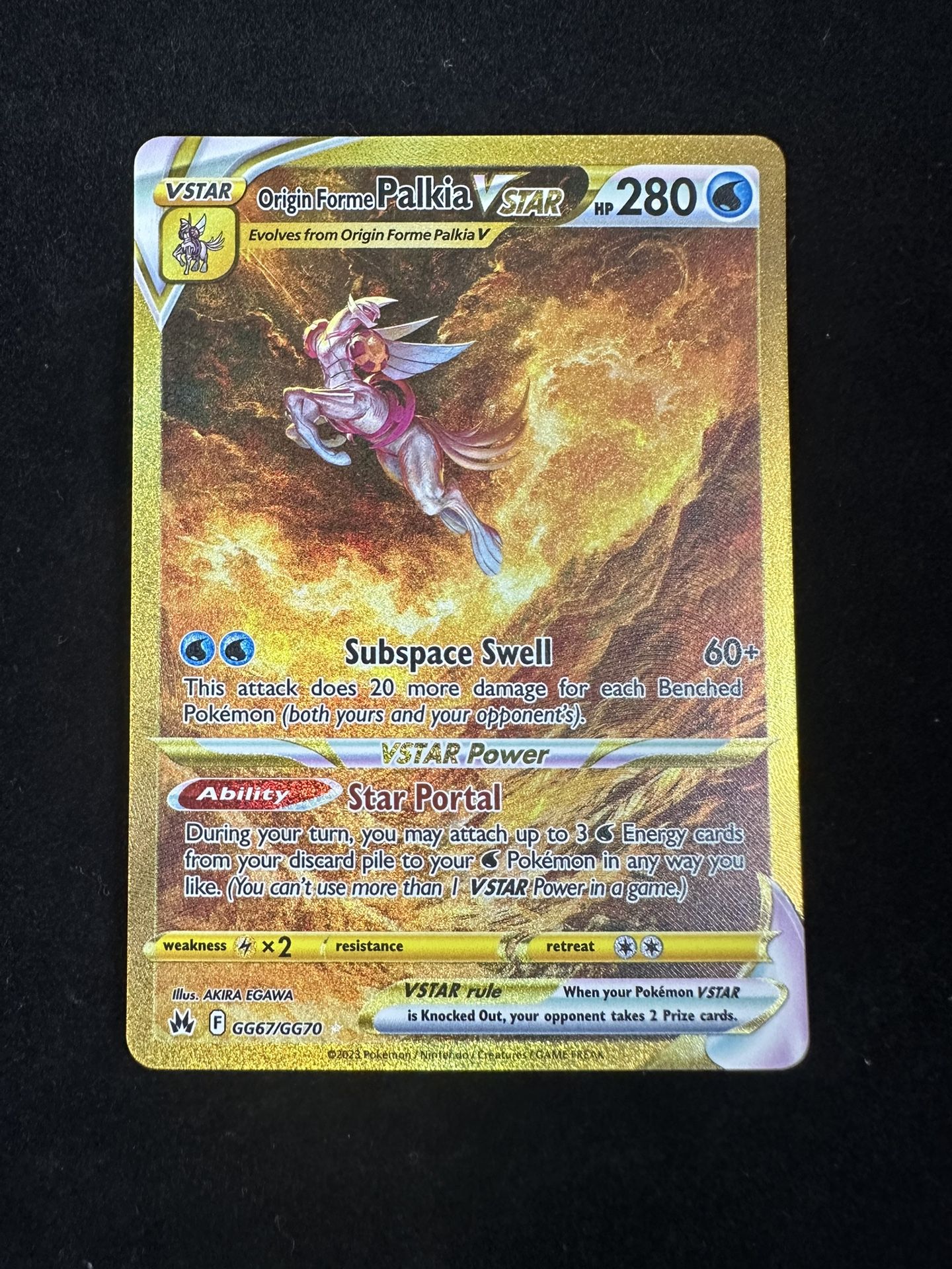 Palkia VSTAR GG67/GG70 Crown Zenith Pokemon