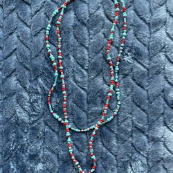 Like New Vintage SUZANNE KALAN Sterling Silver 925 Beaded Turquoise Pendant-Necklace