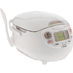 Zojirushi NS-ZCC10 5-1/2-Cup Neuro Fuzzy Rice Cooker and Warmer, Premium White