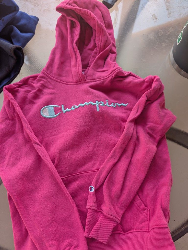 Champion Pink Hoodie Sweatshirt Pullover