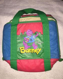 Barney and Friends Vintage 1992 Insulated Lunch Bag