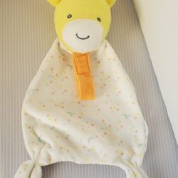 Carter’s Child Of Mine Giraffe Rattle Plush Lovey Pacifier Holder Moon & Stars 