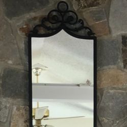 Wrought Iron Scroll Custom Mirror  