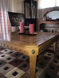 Wooden coffee table