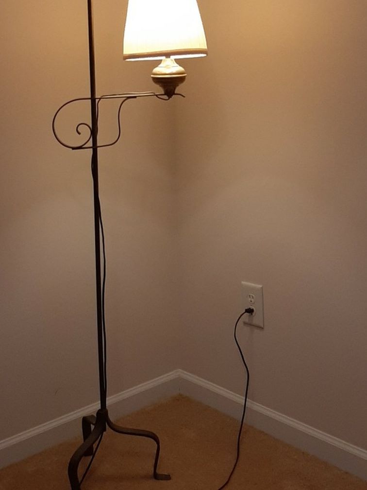 Antique wrought iron floor lamps