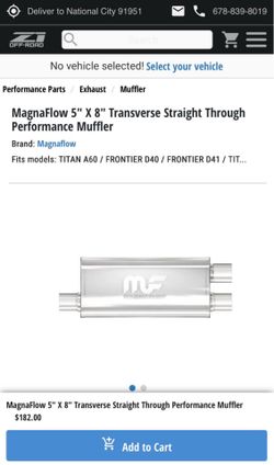 Magnaflow Performance Muffler Nissan Xterra/Frontier/Pathfinder/Titan