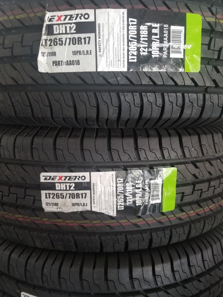 New LT265/70R17 10PLY DEXTERO DHT2