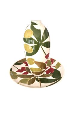 Beautiful Pier 1 Large Vase & Matching Platter