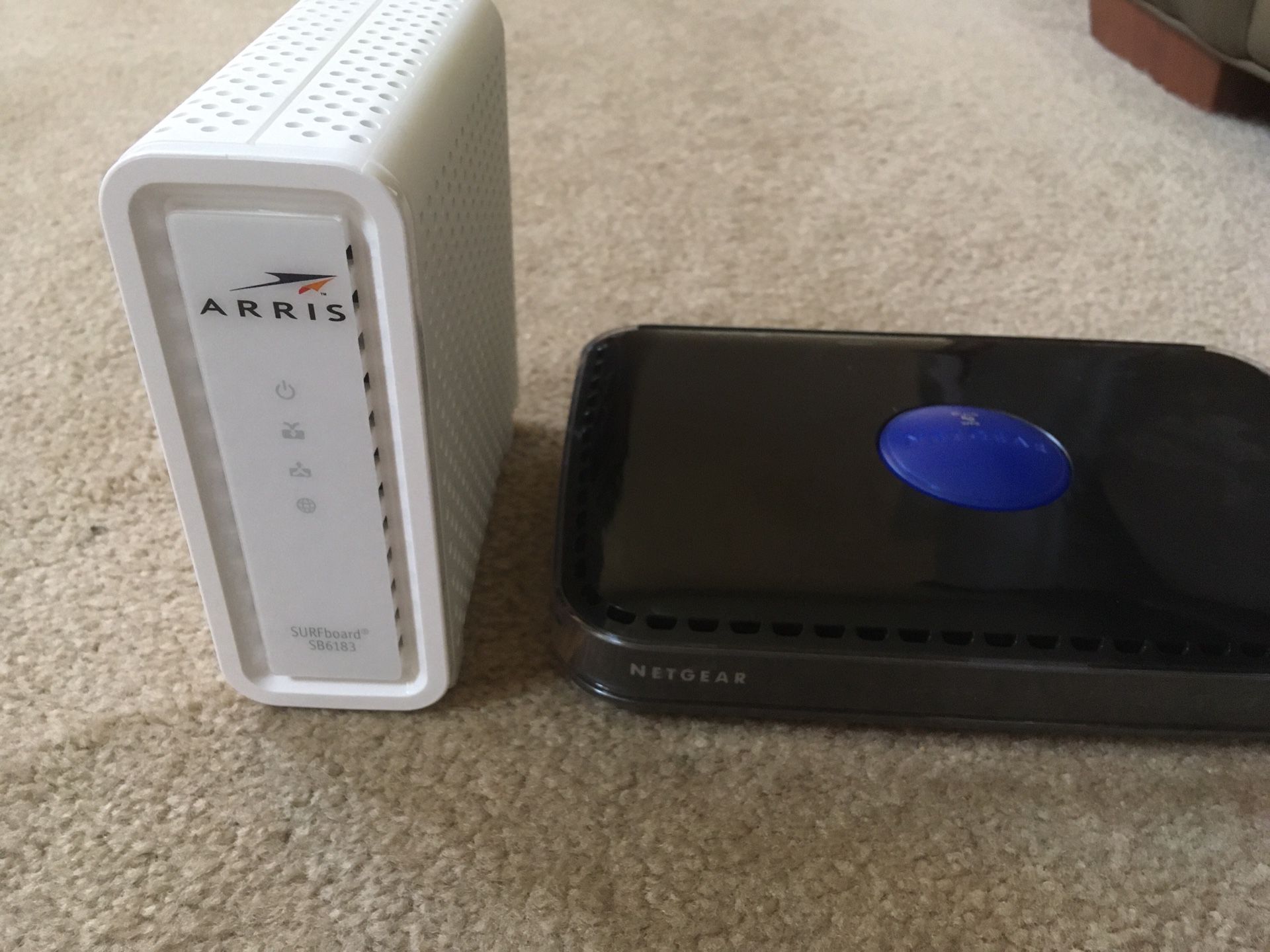 Arris Modem and Netgear Router for Xfinity