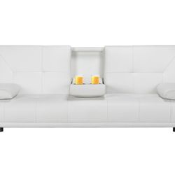 Leather Sofa Bed 