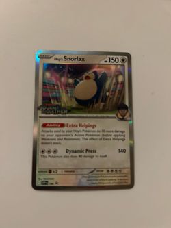 Hop's Snorlax Holo Pokémon Card