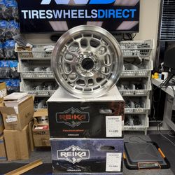 (Set of 4) Reika R35V Rambler Van 17x8 6x130 +35mm Machined Wheels Rims 17" Inch