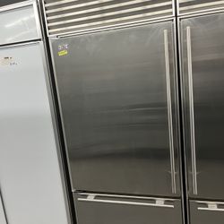 Sub Zero Built In 36 Inch Stainless Steel Bottom Freezer Fridge