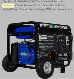 DuroMax XP12000EH 12,000W Dual Fuel Generator