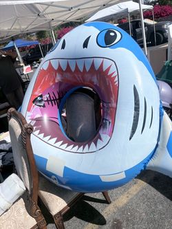 New shark shape swim ring (pool/beach)