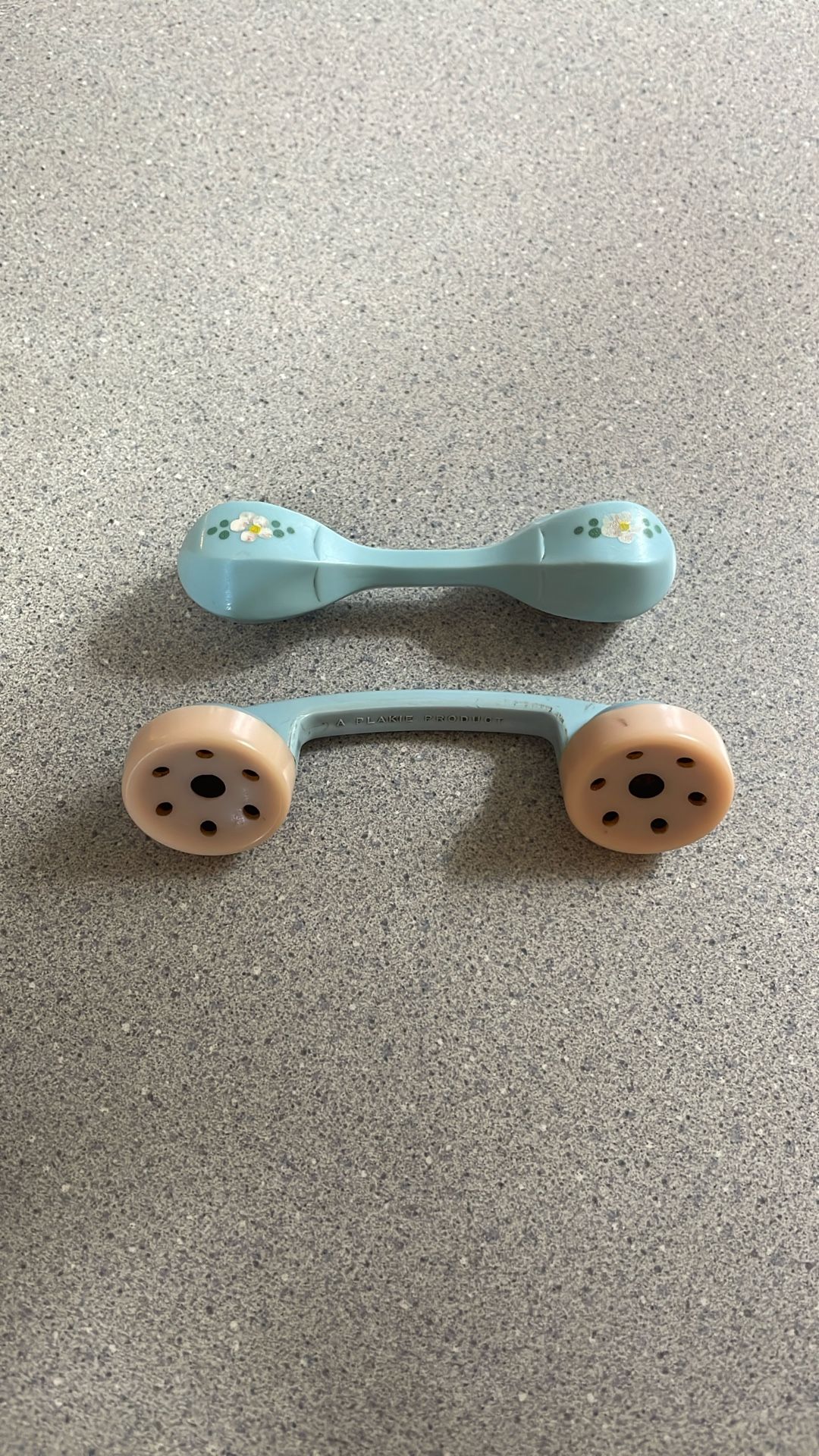 Antique Baby Rattle Dumbbell Set