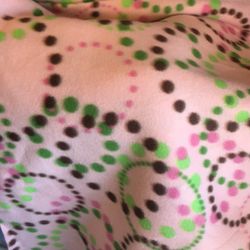 Pink fleece material