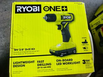 Ryobi 18V ONE+ 3/8" Drill Kit PCL201K1