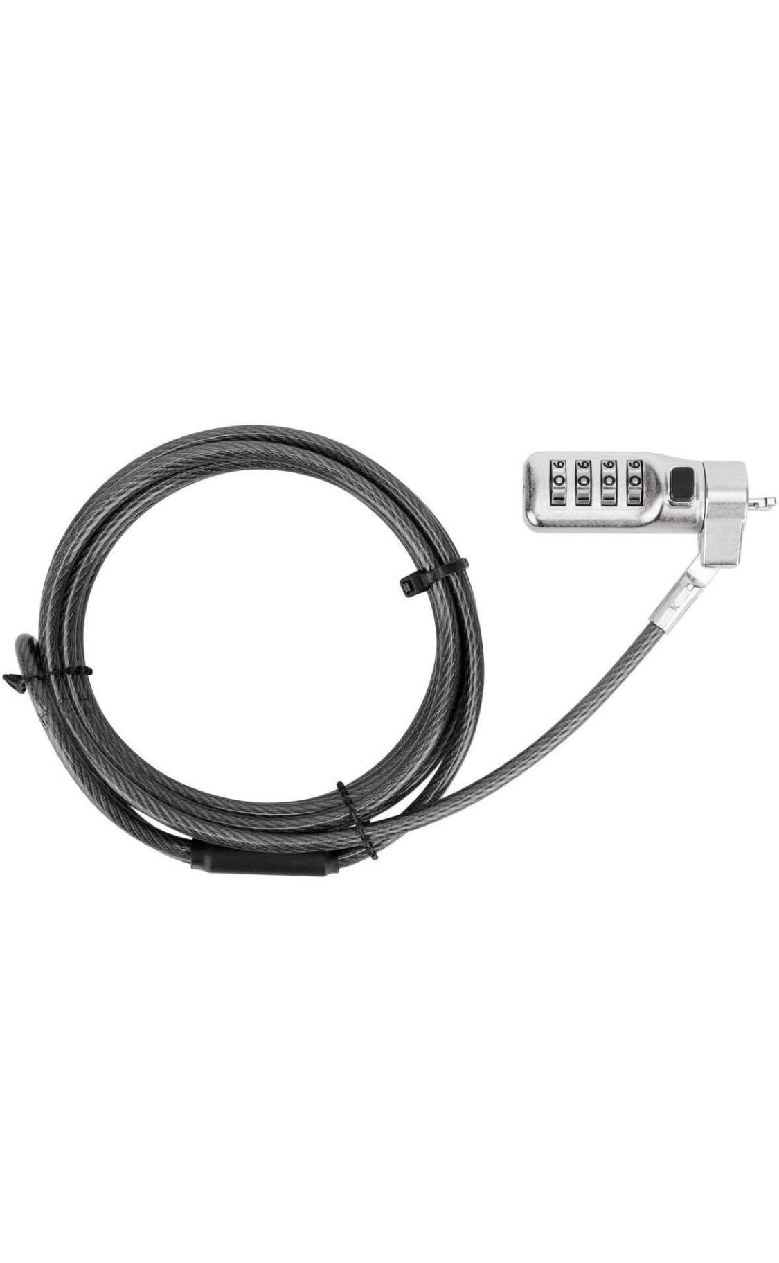 Targus DEFCON Compact Serialized Combo Cable Lock for Laptop Computer and Desktop Security (ASP71GLX-S)
