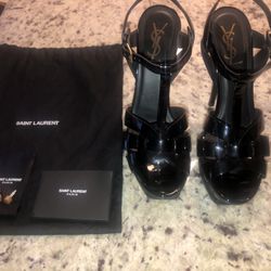 YSL Black Heels