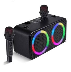 Portable Karaokee Machine 2 Microphones