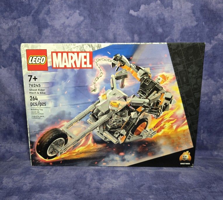 Lego Marvel 76245 Ghost Rider Mech & Bike Set• NIB Retired
