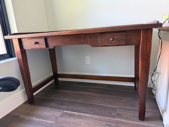 Desk with Leather Writing Pad