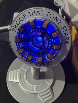 Arc Reactor Light Rechargeable Superhero Lamp Multicolor Touch Remote