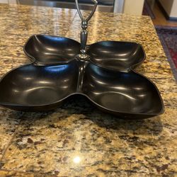 Divided Serving Tray with Handle.