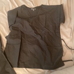 Nursing/ Medical Scrubs For Women Size Medium Color Grey