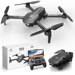 Brand new DEERC D60 Drones with Camera for Adults, Kids, FPV 1080P HD Video, Long Battery Life, Gravity Sensor, Foldable, Hobby RC Quadcopter DEERC D6