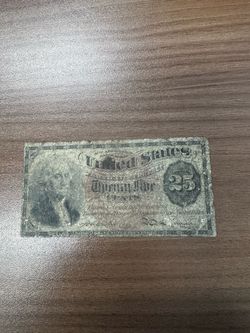 Twenty Five Cent Fractional Currency. 1869