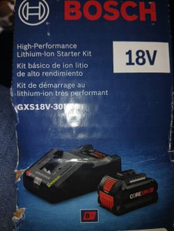Bosch 18V Lithium-Ion Starter Kit GXS18V-30N28