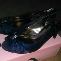 Woman's High Heel Shoes Size 8 1/2 M Nina Brand Excellent In Box!