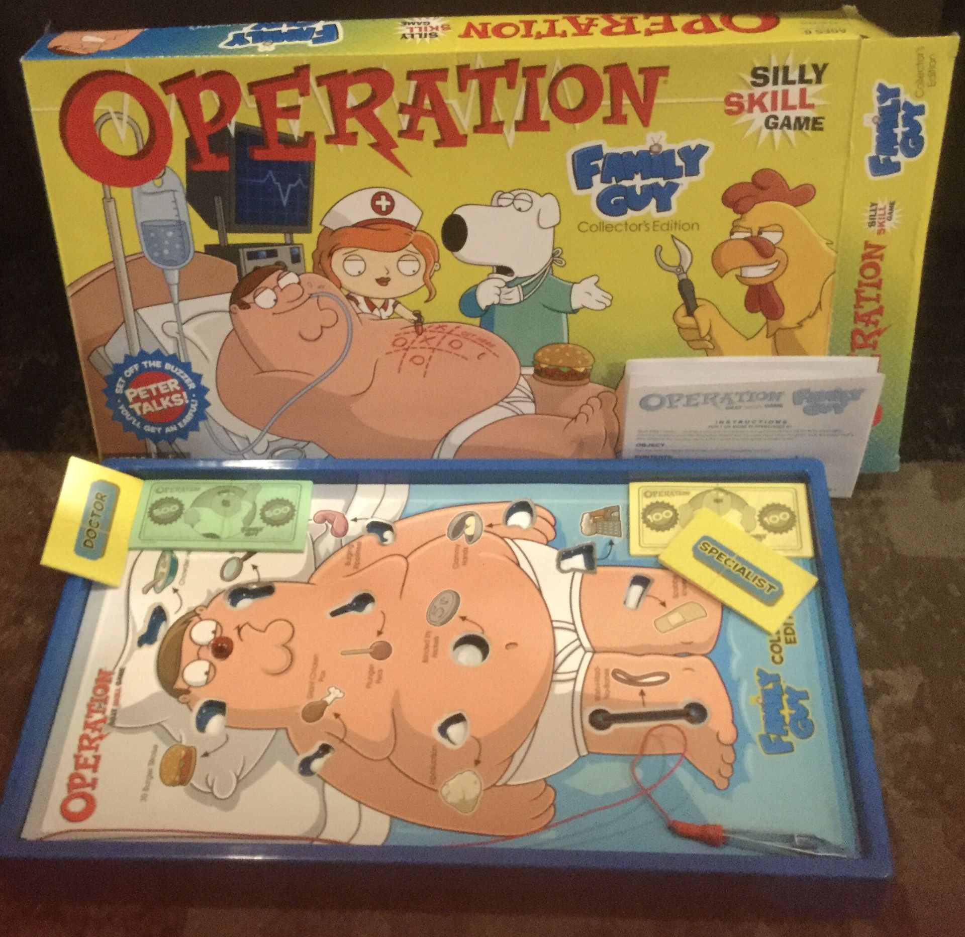 The Family Guy OPERATION game 100% COMPLETE